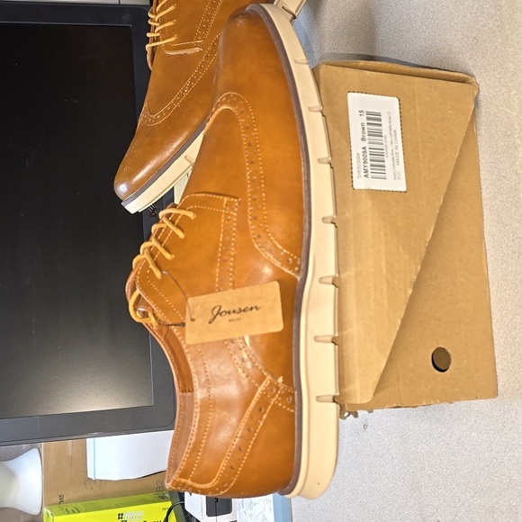 Jousen Mens Casual Shoes Simple Comfortable Casual Dress Shoes for Men size 15 - Picture 2 of 4